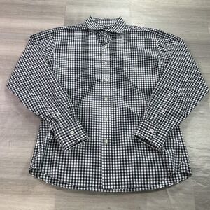 Proper Cloth Shirt Mens Large Blue Gingham Classic Fit Dress Long Sleeve Cotton